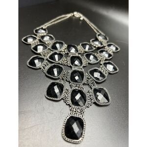 Black Bib Necklace